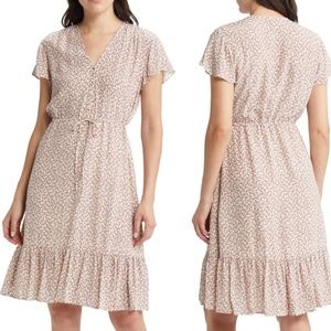 Kiki Floral Print Ruffle Dress